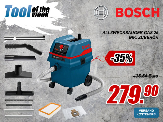 Bosch Professional Allzwecksauger GAS 25 bei myToolStore.de