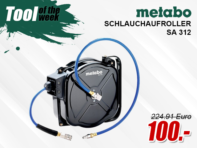 Metabo Schlauchaufroller SA 312, automatisch - 628824000