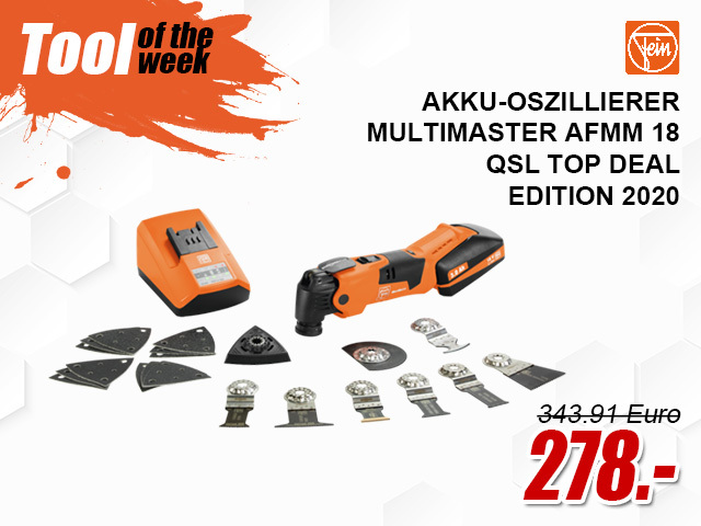 Fein Akku-Oszillierer MultiMaster AFMM 18 QSL TOP DEAL Edition 2020 - 71292268000