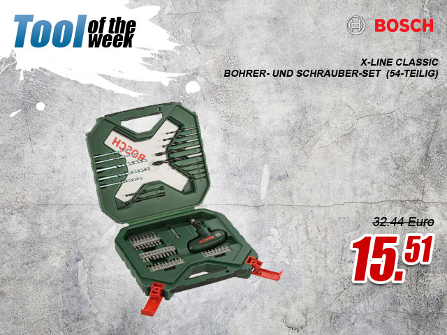 Bosch X-Line Classic Bohrer- und Schrauber-Set (54-teilig)