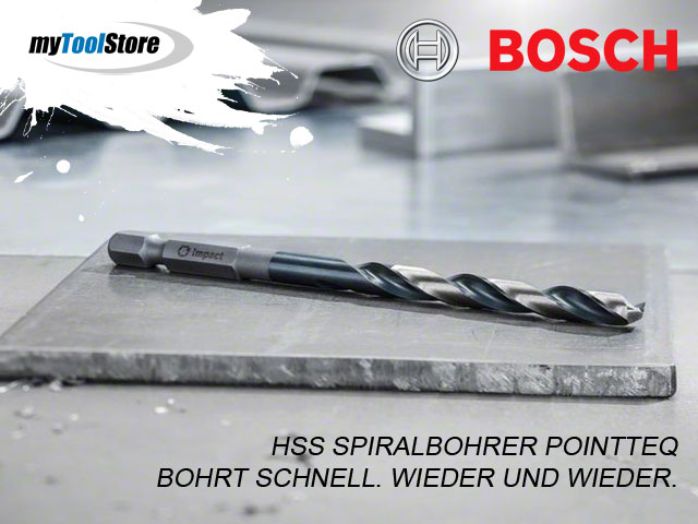 Bosch Metallbohren – HSS Spiralbohrer PointTeQ bei myToolStore